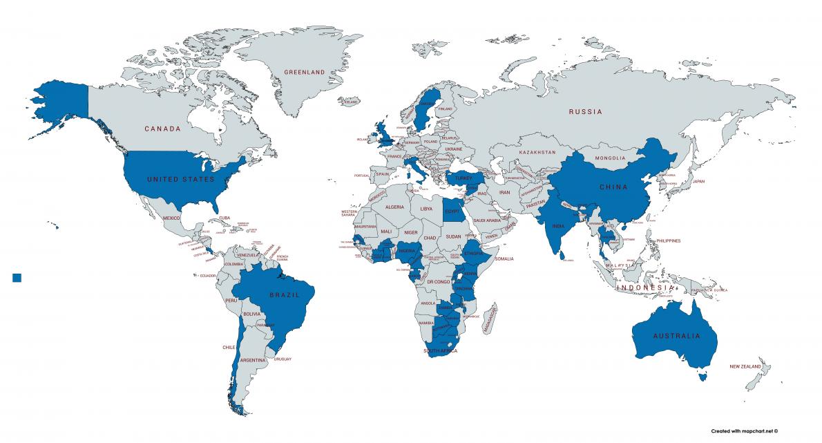 contributor world map